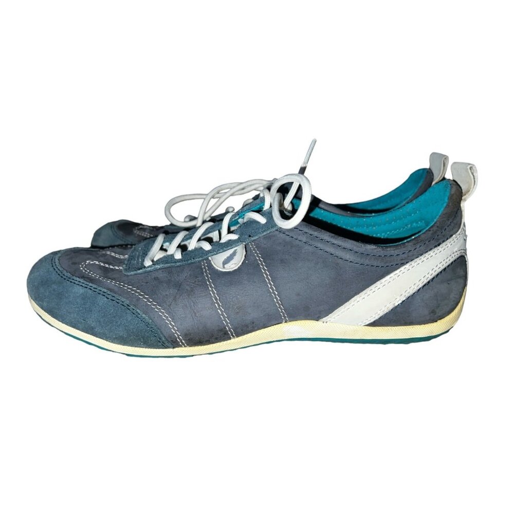 Geox Respira D3209A Leather Athletic Running Flat Sneakers Sz 37 EU (6.5 US) Wom